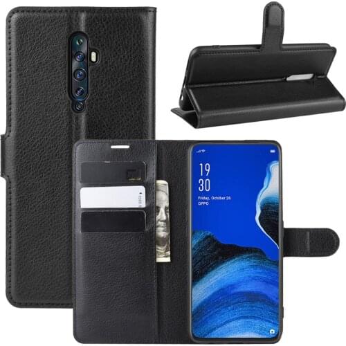 Book Style PU Leather Case Cover for OPPO RENO2 F Flip Wallet Phone Bags Cases with Stand for OPPO RENO2 Z