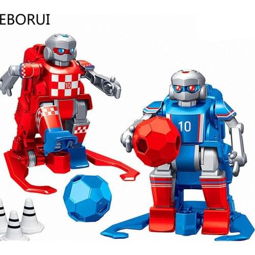 EBORUI JT9911/ JT8811/JT8911 2.4GHz RC Football Robot Toy Wireless Remote Control Two Soccer Robots Game Toys for Kids Family