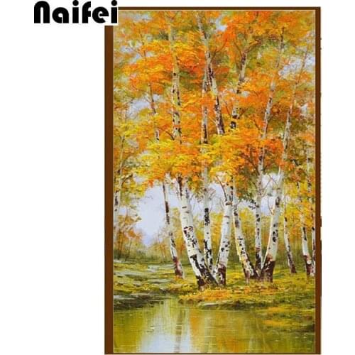 DIY Diamond Painting autumn forest tree natural landscape Full Square/Round Diamond Embroidery Rhinestone Cross Stitch Mosaic
