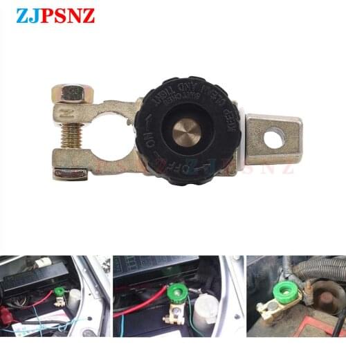 Car Battery Terminal Professional Zinc Alloy Copper Switch Quick Cut-off Disconnect Isolator Switch Auto Car Parts Universal