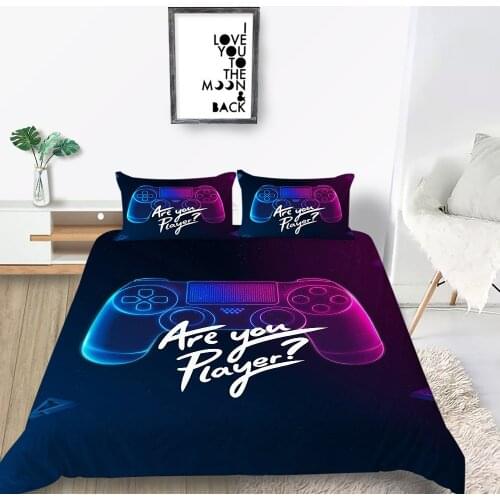 King Size Bedding Set Gamepad Fantasy Fashionable Cool 3D Duvet Cover Queen Twin Full Single Double Unique Design Bed Set