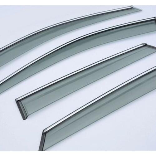 FIT For Nissan Qashqai 2015 2016 Car Window Visor Vent Shade Rain/Sun/Wind Guard Trim Exterior Car Parts 4pcs NEW