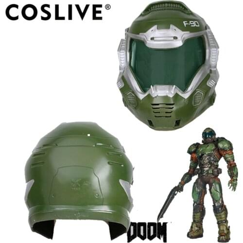 Coslive Doom Doomguy Resin Cosplay Mask Full Head Helmet Cosplay Costume Props Game Replica Halloween Adults
