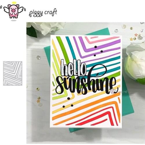 Piggy Craft metal cutting dies cut die mold Irregular line frame Scrapbook paper craft knife mould blade punch stencils dies