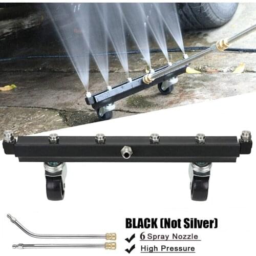 High Pressure Washer Undercarriage Cleaner,6 Nozzle Garden Cleaning Machine with 2 Washer Extension Wands, 4000 PSI