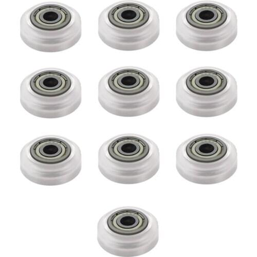 10Pcs 3D Printer Plastic Wheel POM Big Models Passive Round Wheel Idler Pulley Gear for CNC Openbuilds V-Slot