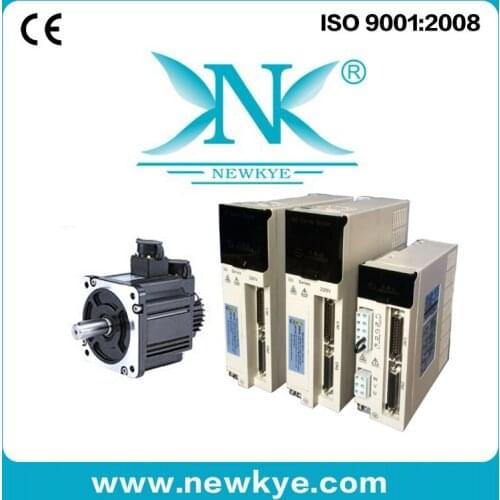 Newkye AC servo motor and servo driver kit with 3m cable 1.0kw 10N.m 1000rpm for packing machine
