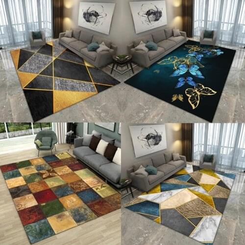 Modern crystal velvet rectangle full shop living room coffee table sofa carpet bedroom bedside entrance hall entrance mats can b