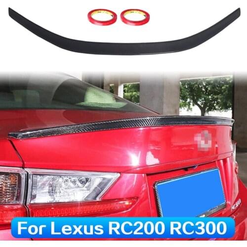 Rear Trunk Spoiler For Lexus RC RC200 RC300 RC F Real Carbon Fiber Material Dedicated Tail Modified Car Rear Trunk Wing Lip