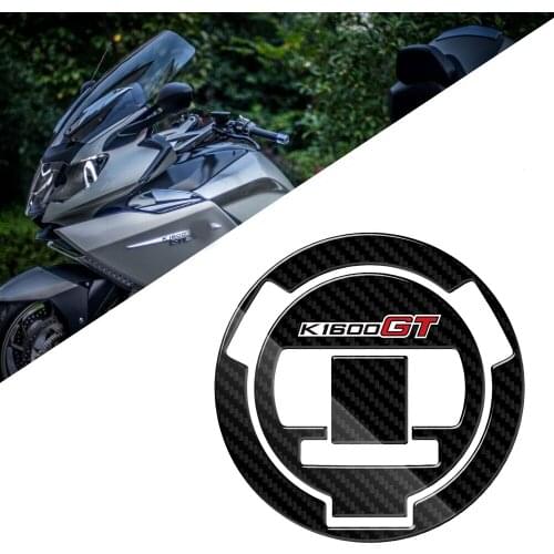 3D Carbon Look Motorcycle Oil Fuel Cap Protector Sticker For BMW K1600GT K1600 GT