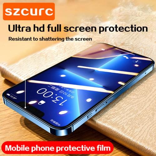 3Pcs Full Cover Protective Glass，For iPhone 12Mini 13 11 Pro Max phone Tempered Glass Film，For X XS XR FullScreen saver membrane