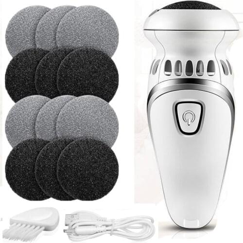 2021 Foot Grinding Machine Smooth Feet Hard Cracked Skin Trimmer Pedicure Device Rechargable Callus Remover Foot File Grinder