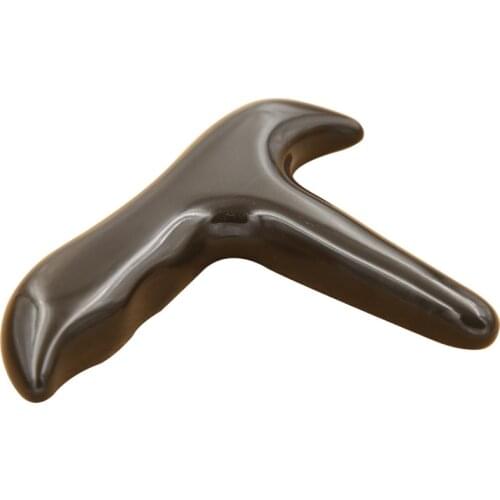 5A grade brown color Si Bin Bian stone massage guasha kit point massage cone tupe 1 100% original foot massage backpain backache