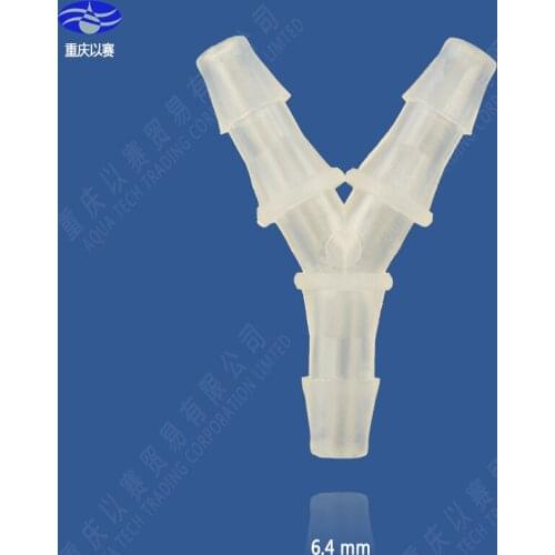 6.4mm(1/4'') Y plastic pipe connector,hose connector,pipe fittings