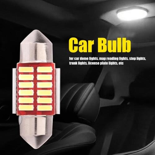 Car Interior Lighting Festoon Base 31mm 36mm LED Bulb 6000K 4014 SMD Canbus Car Interior Light Bulb for Map Reading Dome Lamp