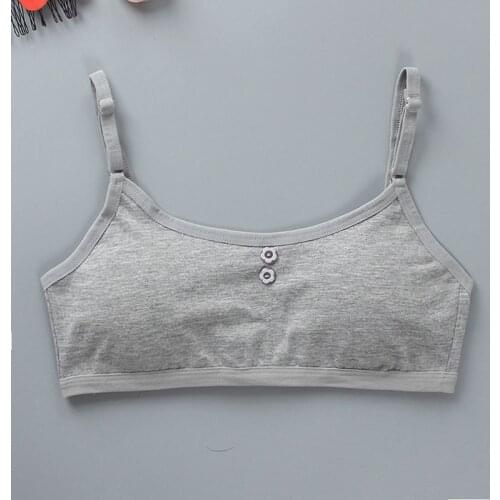 4pcs/Lot Girls Bra Children Bra for Kids Teenagers Training Vest Teens Underwear 090A