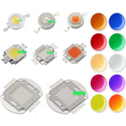 CHTPON 30mil LED chip Watt 1W 3W 5W 10W 20W 30W 50W 100W White Blue Green Yellow Red High Power integrated Lamp COB Matrix Bulb