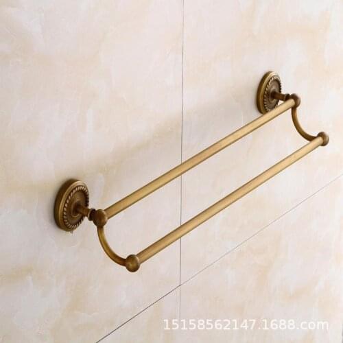 European copper antique towel rack towel bar antique bathroom hardware pendant copper bathroom pendant antique double pole