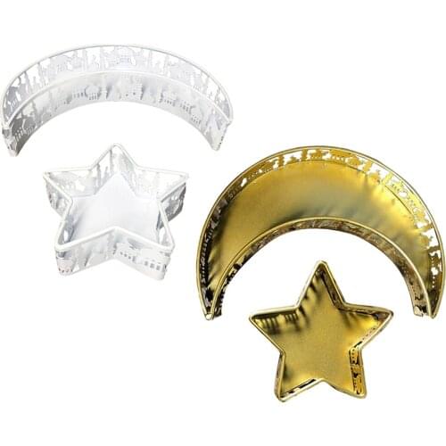 Eid Mubarak moon tray tableware dessert food storage ramadan