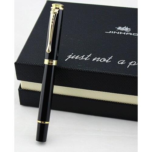 JINHAO 500 BLACK LACQUERED gel pen Colors 0.7 MM Nib roller ball pen refill High Quality Hot Selling luxury writing gift pen