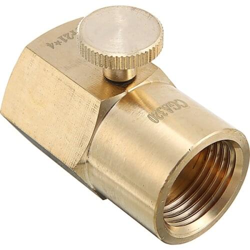 Brass CO2 SodaStream Cylinder Refill Connector Adaptor TR21-4 To CGA320 Connector Vales Joint For Filling Soda Bottle Cylinders
