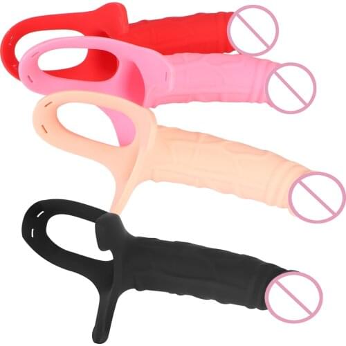 Penis Sleeve Enlarger 4cm Hollow Dildo Pant Sex Toys for Gay Couples Strap On Realistic Dildo Strapon Harness Realistic Belt
