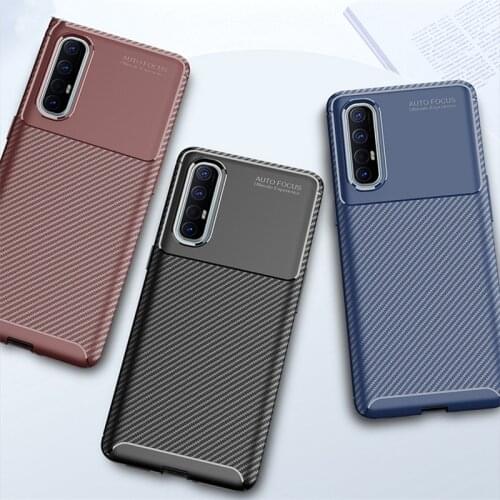 Matte Carbon Fiber Case For OPPO Find X2 Neo Lite Cover Soft Plain TPU Silicone Cover for OPPO Find X2 Lite Bumper Find X2 Pro