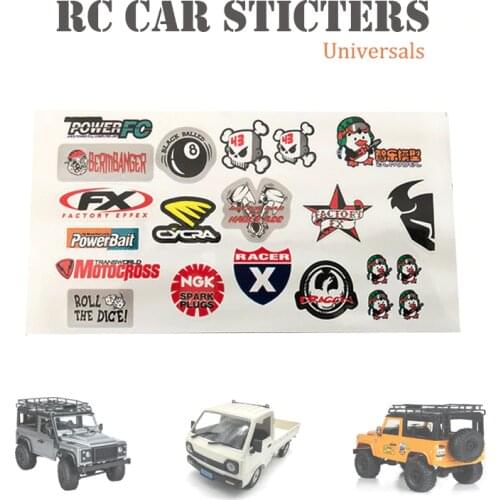 MN D12 MN99S MN45 D90 D91 WPL B1 B14 B24 B16 B36 C14 C24 RC Car Boat 4wd 1/10 1/8 Spare Parts DIY Simulation Body sticker