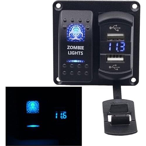 Motorcycle Car Yacht Automobile And Accessories Switch Combination Panel Mobile Phone Charger