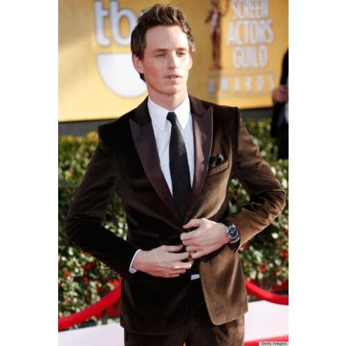 2017 Latest Coat Pant Designs Brown Velvet Groom Men Suit Slim Fit 2 Piece Tuxedo Custom Suits Prom Party Blazer Terno Masculino