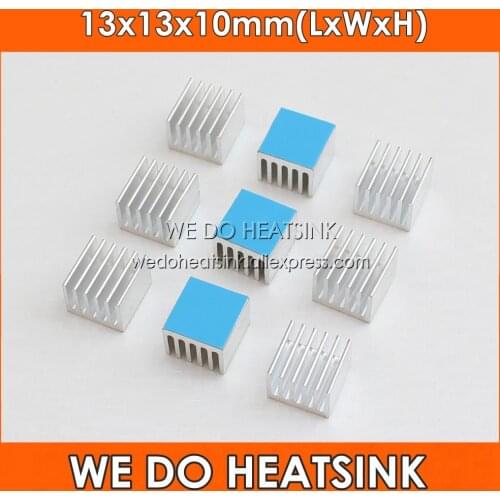 WE DO HEATSINK 13x13x10mm Without or With Thermal Pad Square Size Aluminum Silver Heatsink Cooler Raidator