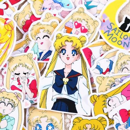 32 pcs Beautiful cute Girl warrior student paper sticker decoration DIY diary scrapbooking label sticker kawaii stationery