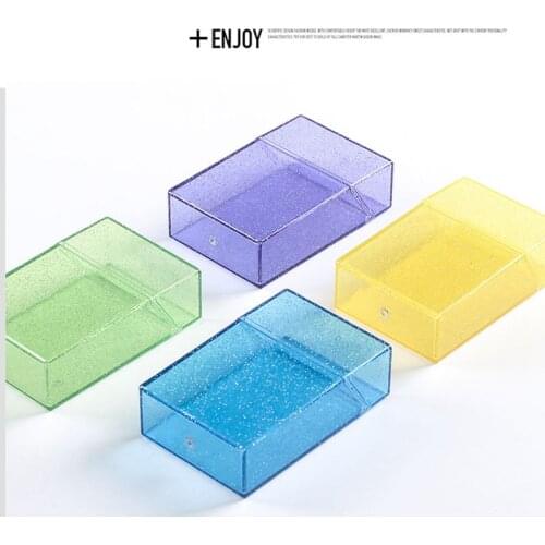 The New Plastic Clear Cigarette Case (20 Capacity) Shining Cigarettes Box Portable Cigarette Holder Container for Smoker