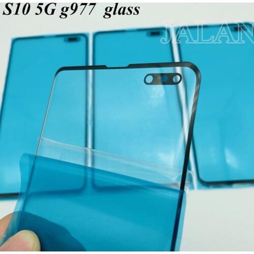 Front Glass G977 for Samsung S10 5G Ori cracked display damaged s105g lcd touch screen panel repair replacement