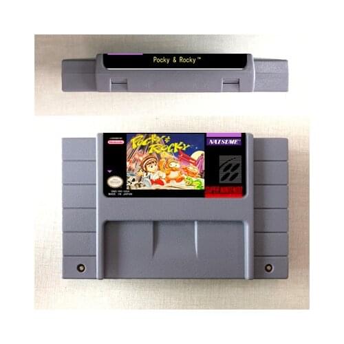 Pocky & Rocky or Pocky & Rocky 2 - Action Game Card US Version English Language