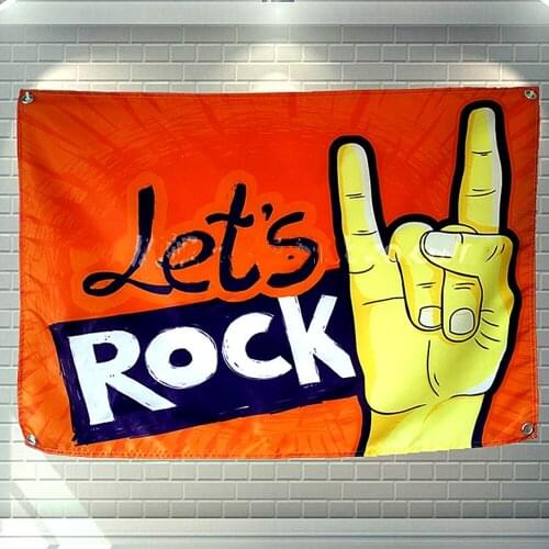 Rock Band Hip Hop Heavy Metal Regga Poster Vintage Flag Banner Canvas Painting Hanging Cloth Party music festival Decor Gift