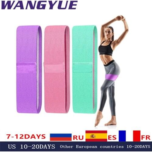 Durable Pull Band Hip Circle Bands Yoga Anti-slip Gym Fitness Resistance Band Exercises Braided Elastic Hip Lifting Rubber Band