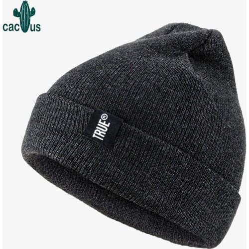 Beanies for Women Men Solid Woolen Thickened Knit Cap Warm Hat Man Beanie Winter Hats Bonnet Hat Soft Skullie Hat