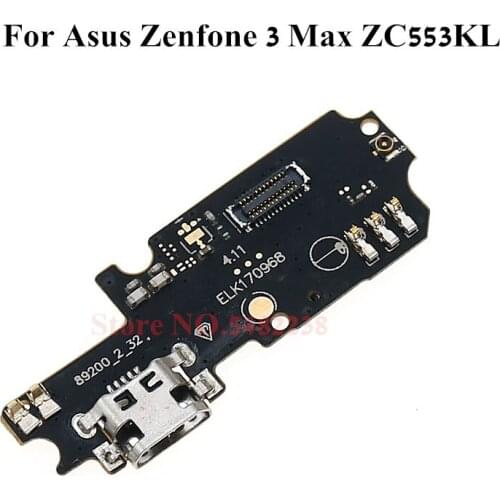 Original USB Charging Dock Port Flex cable For ASUS Zenfone 3 Max ZC553KL charger plug board with Microphone Replacement parts