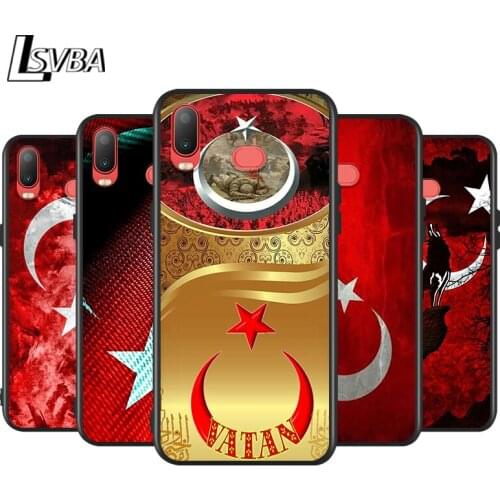 Silicone Cover Turkey Turkish Flag for Samsung Galaxy A9 A8 Star A7 A6 A5 A3 Plus 2018 2017 2016 Black Phone Case
