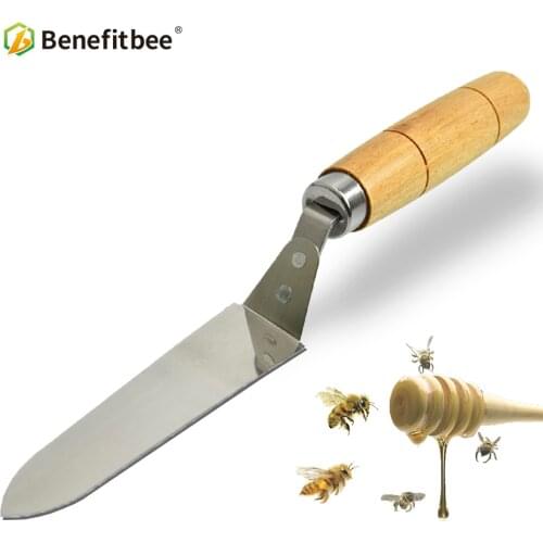 Benefitbee 26cm Beekeeping Tools Scraper Honey Knife Russian Style Beehive Scraper Apiculture 2Cr13 Stainless Steel 1.5mm Thick