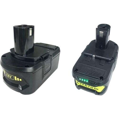 18V Large Capacity Lithium Battery Replacement Battery Suitable for Ryobi P102 P103 P105 P107 P108 P109 Power Tools
