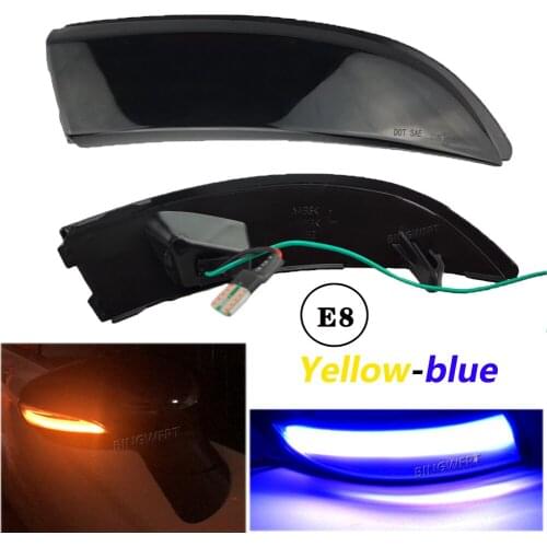 2x Flowing Turn Signal Light LED Side Wing Rearview Mirror Dynamic Indicator Blinker for Ford for Fiesta mk7 08-17 mk8 19