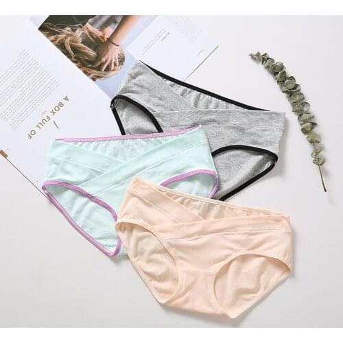 3Pcs/lot V-shaped Maternity Panties Maternity Underwear Belly Support Panty Seamless Clothes for Pregnant Women Intimates Panty