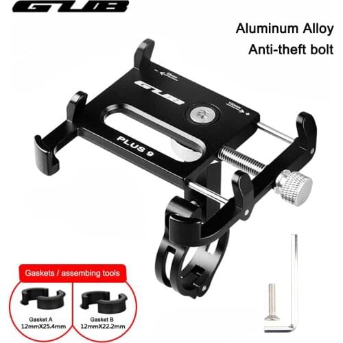 GUB Metal CNC Bike Bicycle Universal Cell Phone Holder Motorcycle Handlebar Mount Handle Phone Support For 3.5-6.2" iPhone GPS