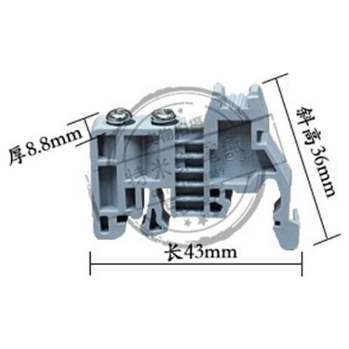 [VK] E/UK universal terminal blocks ending/end E-UK Plastic terminal 50PCS/LOT