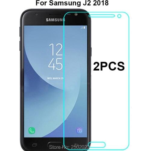2pcs For Samsung Galaxy J2 2018 Tempered Glass For Samsung Galaxy J2 2018 J250F J250 SM-J250F Screen Protector Protective Flim