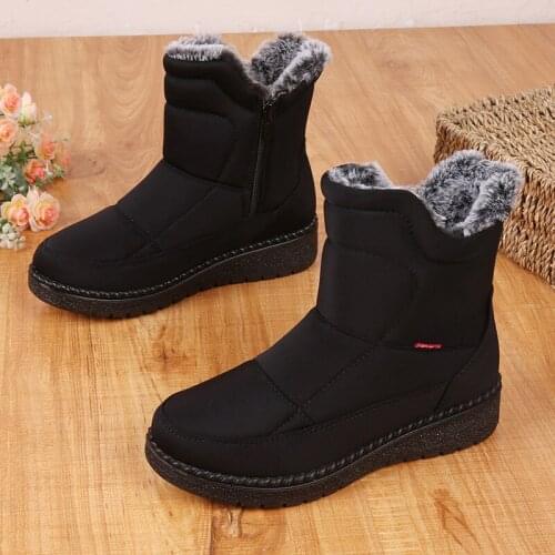 2020 Winter Women Shoes Fashion Casual Women Shoes Comfortable Zipper Sneakers Waterproof High Top Platform Women Shoes