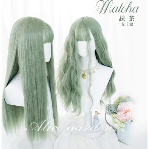 High Quality Harajuku cute girl lolita wig "Matcha" Lolita sisters daily wig female