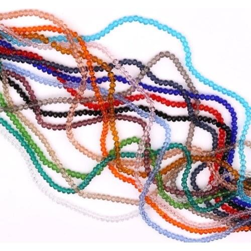 1150Pcs/Lot DIY Making Bracelets Crystal Rondelle Glass Loose Beads 2mm Faceted Spacer Round Beads China Jewelry Accessories